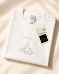 Tricou brodat „I’m Fine” – White
