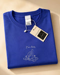 Tricou brodat „I’m Fine” – Marine Blue