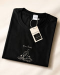 Tricou brodat „I’m Fine” - Black
